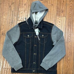 RSQ Blue and Gray Lightweight Shirt Jacket